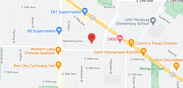 map of 2212 MANNERING AVENUE